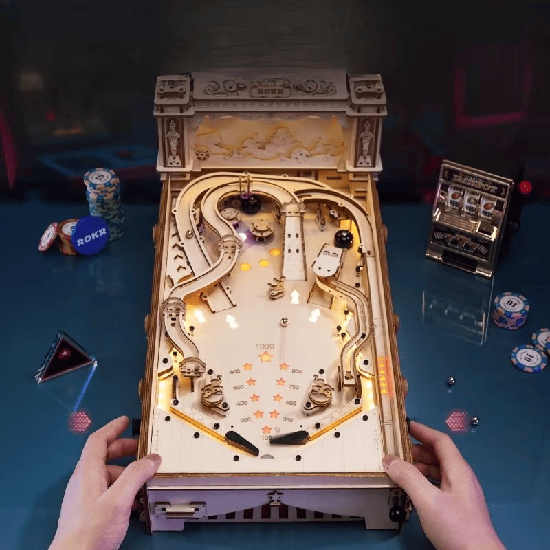 Le Magic Flipper – Puzzle 3D Mécanique Lumineux & Sonore en Bois | Puzzlea