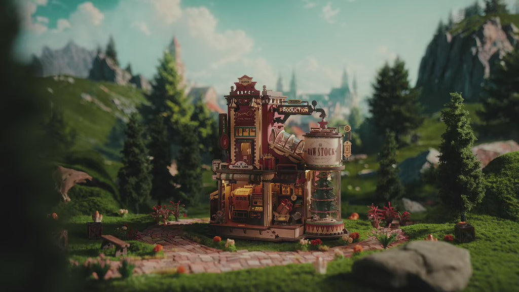 L'Atelier de Noël – Puzzle 3D Mécanique Lumineux & Sonore en Bois | Puzzlea